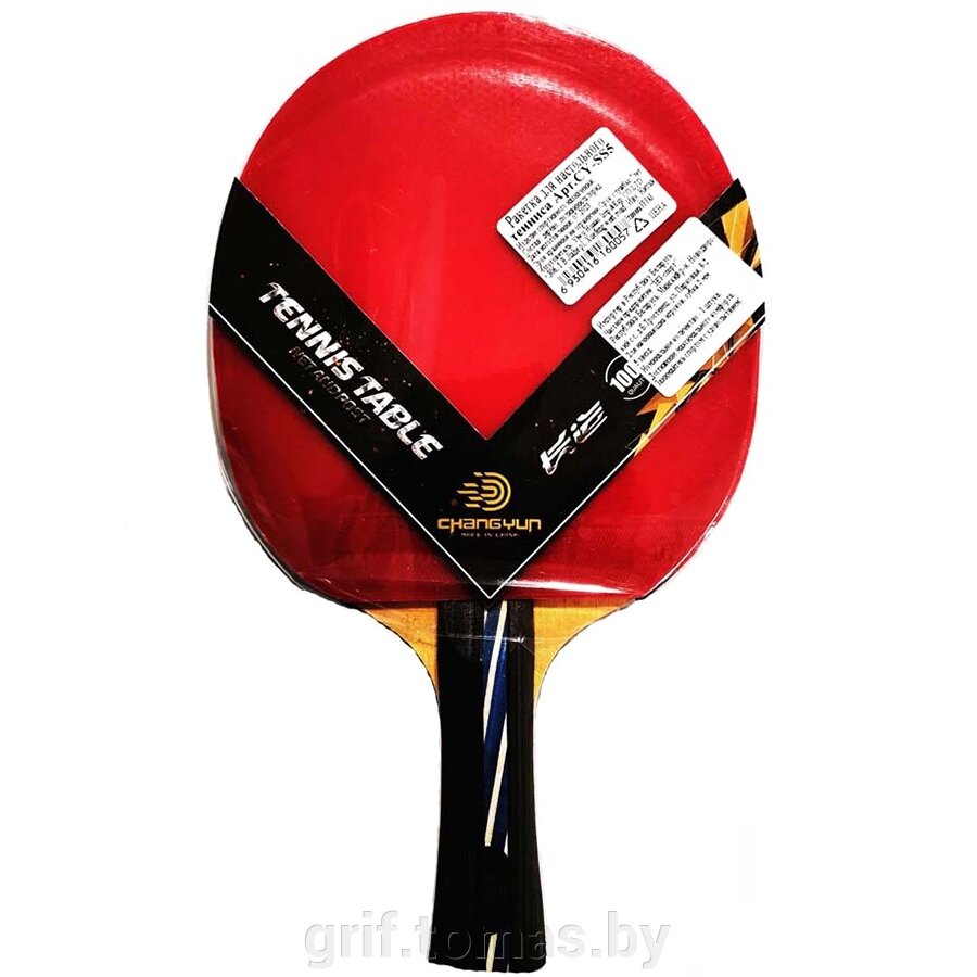 Ракетка для настольного тенниса  (арт. CY-SS5) от компании Интернет-магазин товаров для спорта и туризма ГРИФ-СПОРТ - фото 1