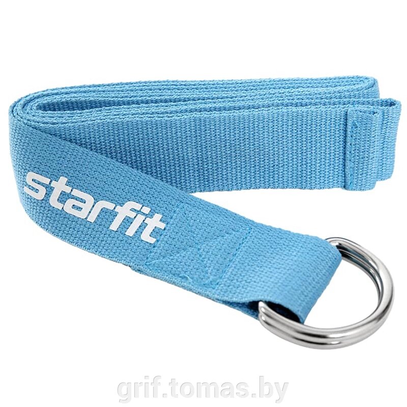 Ремень для йоги Starfit Core (синий)  (арт. YB-100-BL) от компании Интернет-магазин товаров для спорта и туризма ГРИФ-СПОРТ - фото 1