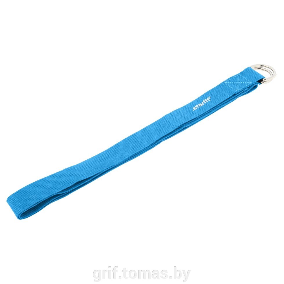 Ремень для йоги Starfit (синий)  (арт. FA-103-BL) от компании Интернет-магазин товаров для спорта и туризма ГРИФ-СПОРТ - фото 1