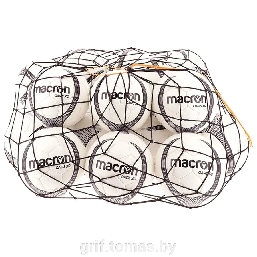 Сетка для переноски 16-ти мячей Macron Turbolence (арт. 5026103-BK) от компании Интернет-магазин товаров для спорта и туризма ГРИФ-СПОРТ - фото 1
