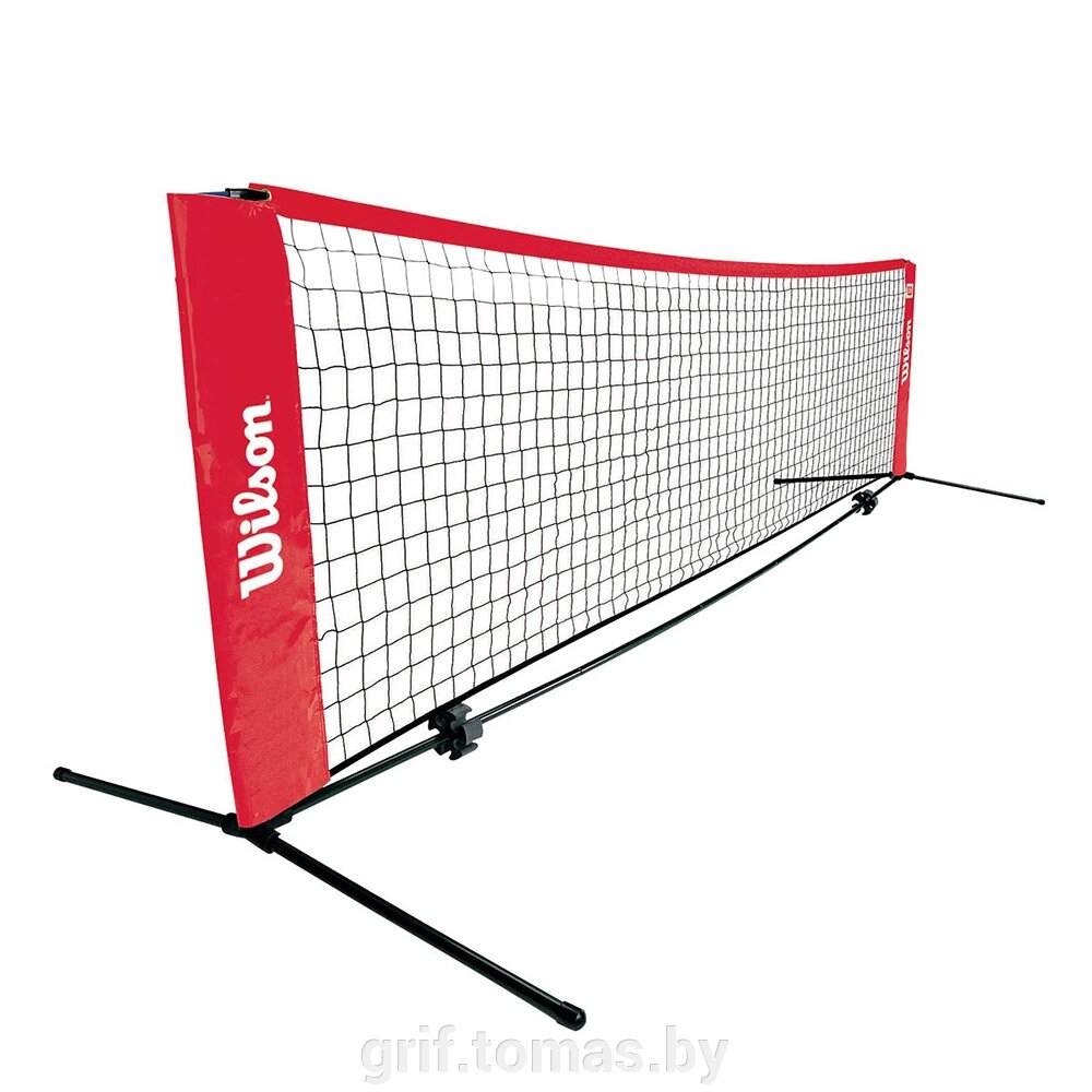 Сетка теннисная с регулировкой высоты Wilson Starter EZ Tennis Net 6,1 м (арт. WRZ259700) от компании Интернет-магазин товаров для спорта и туризма ГРИФ-СПОРТ - фото 1