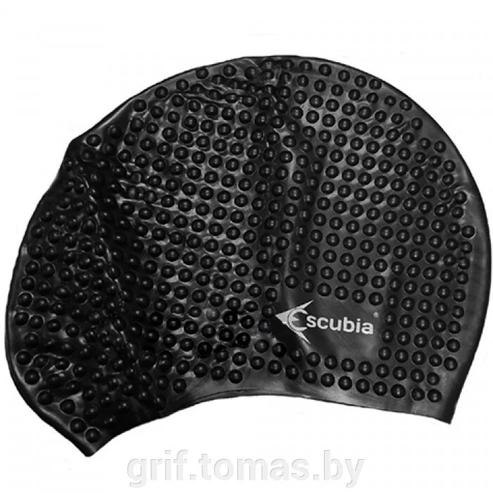 Шапочка для плавания Escubia Cuffia Bubble (черный) (арт. 62050) от компании Интернет-магазин товаров для спорта и туризма ГРИФ-СПОРТ - фото 1