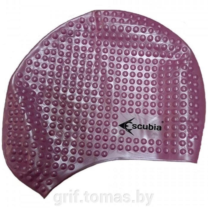 Шапочка для плавания Escubia Cuffia Bubble (розовый) (арт. 62050) от компании Интернет-магазин товаров для спорта и туризма ГРИФ-СПОРТ - фото 1