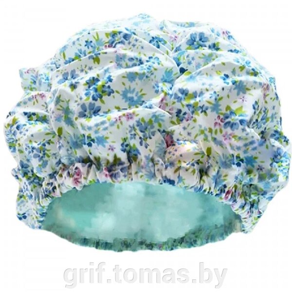 Шапочка для плавания Fashy (голубые цветы) (арт. 3628-00) от компании Интернет-магазин товаров для спорта и туризма ГРИФ-СПОРТ - фото 1