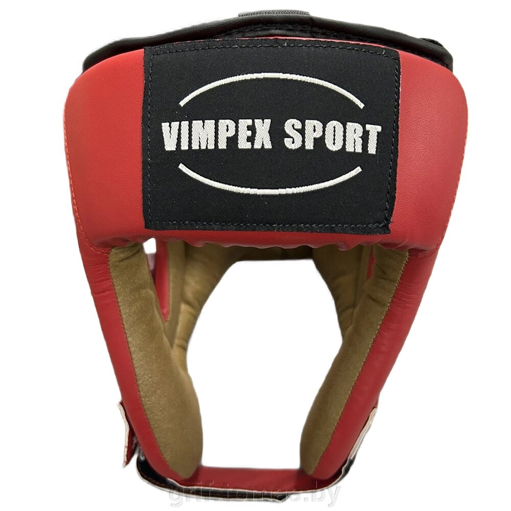Шлем боксерский Vimpex Sport ПУ (красный) (арт. 5001) от компании Интернет-магазин товаров для спорта и туризма ГРИФ-СПОРТ - фото 1