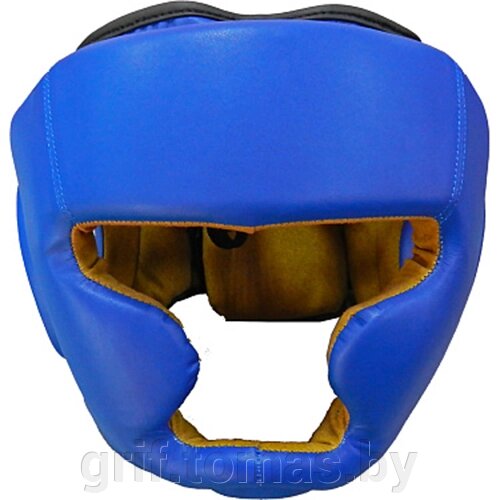 Шлем боксерский Vimpex Sport ПУ (синий) (арт. 5045) от компании Интернет-магазин товаров для спорта и туризма ГРИФ-СПОРТ - фото 1