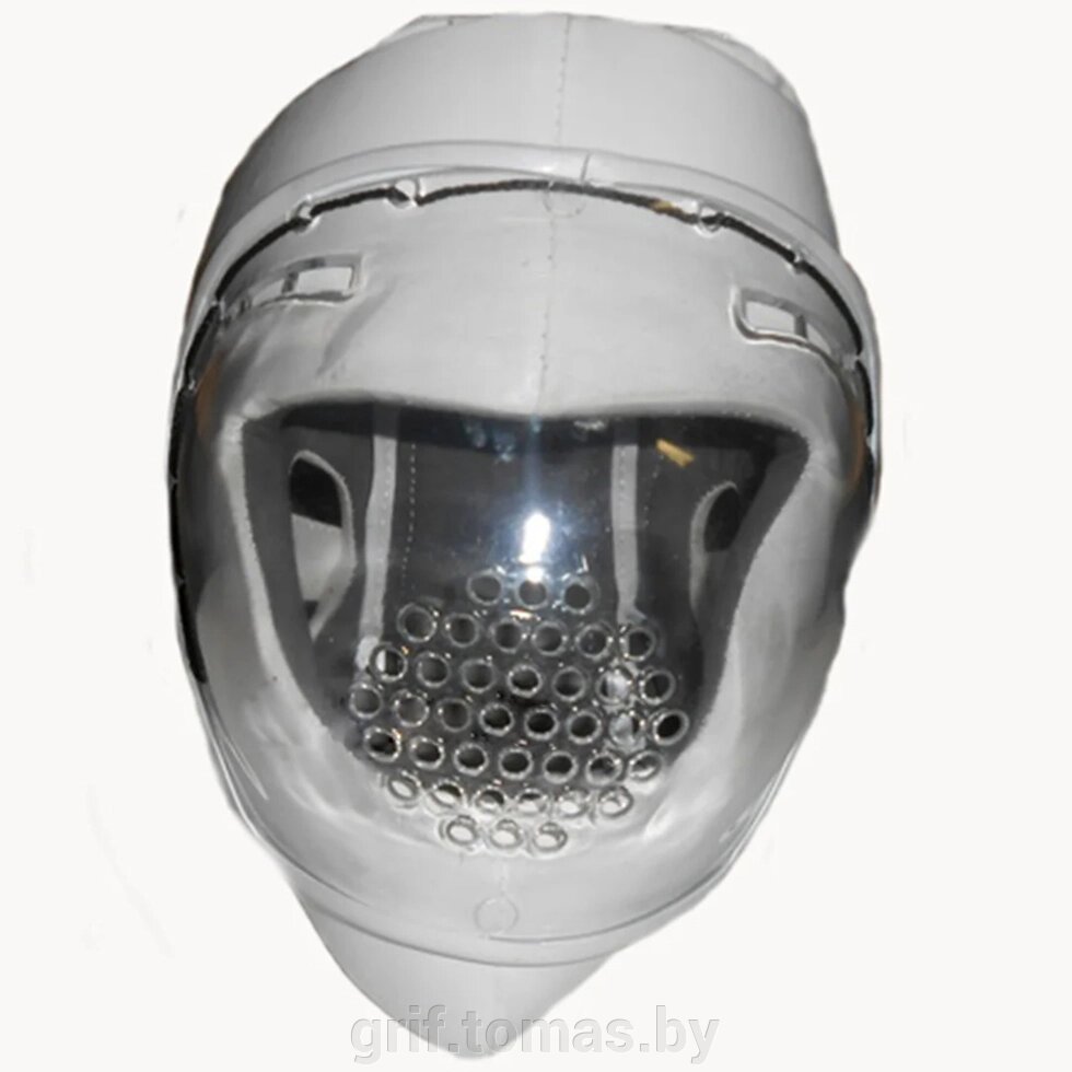 Шлем для единоборств с защитной маской Ayoun ПУ (белый) (арт. 855) от компании Интернет-магазин товаров для спорта и туризма ГРИФ-СПОРТ - фото 1