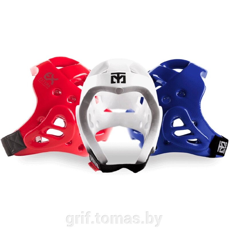 Шлем тхэквондо WT Mooto Extera S2 (белый) (арт. 505) от компании Интернет-магазин товаров для спорта и туризма ГРИФ-СПОРТ - фото 1