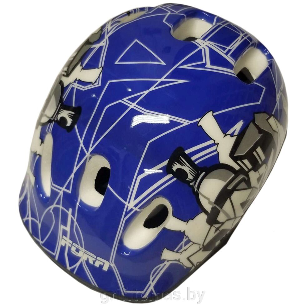 Шлем защитный Fora (синий) (арт. LF-0238-BL) от компании Интернет-магазин товаров для спорта и туризма ГРИФ-СПОРТ - фото 1
