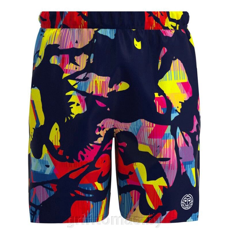 Шорты теннисные для мальчиков Bidi Badu Wild Arts Junior Shorts Boy (темно-синий/микс) (арт. B1470005-DBLRDMX) от компании Интернет-магазин товаров для спорта и туризма ГРИФ-СПОРТ - фото 1