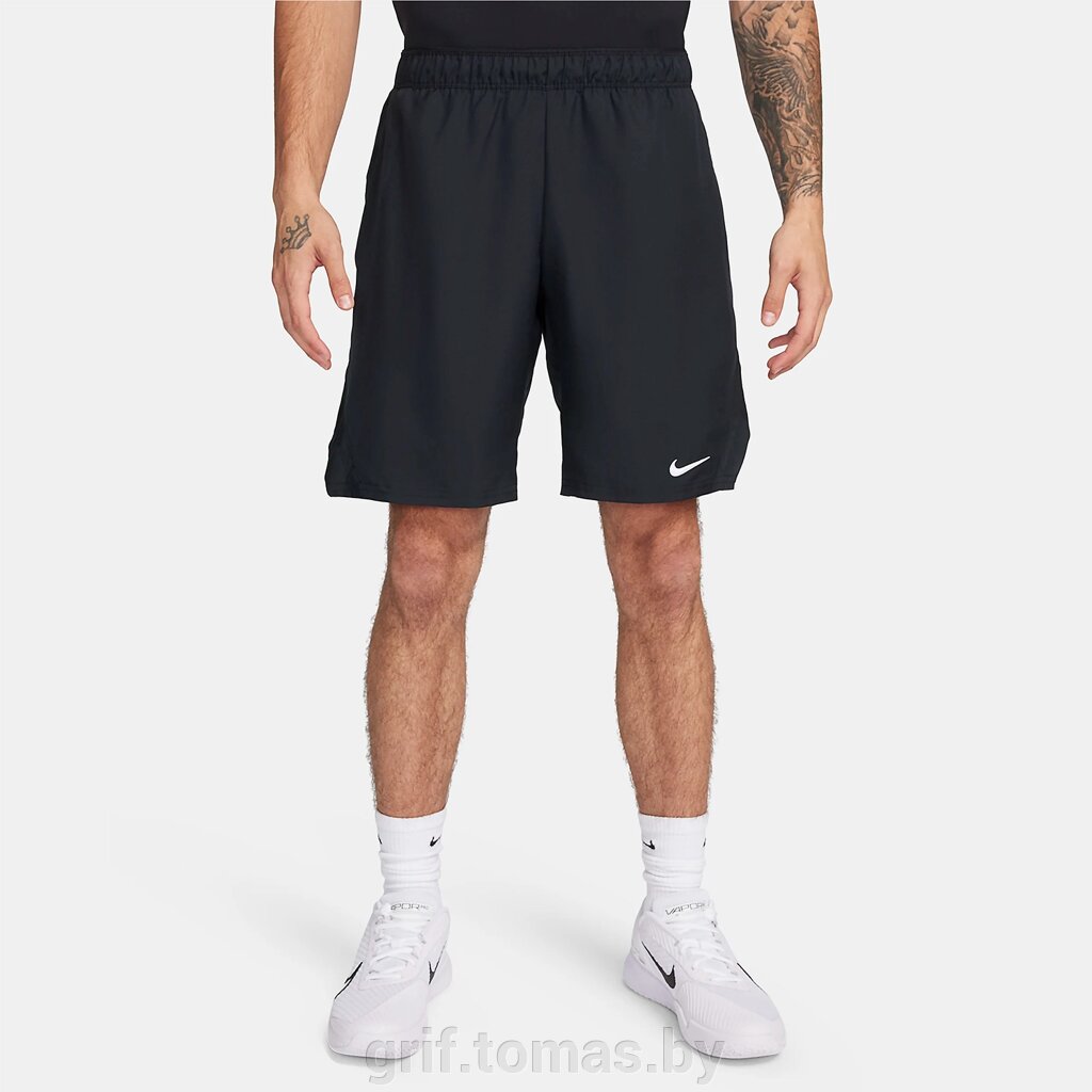 Шорты теннисные мужские Nike Court Dri-FIT Victory 9'' (черный) (арт. FD5384-010) от компании Интернет-магазин товаров для спорта и туризма ГРИФ-СПОРТ - фото 1