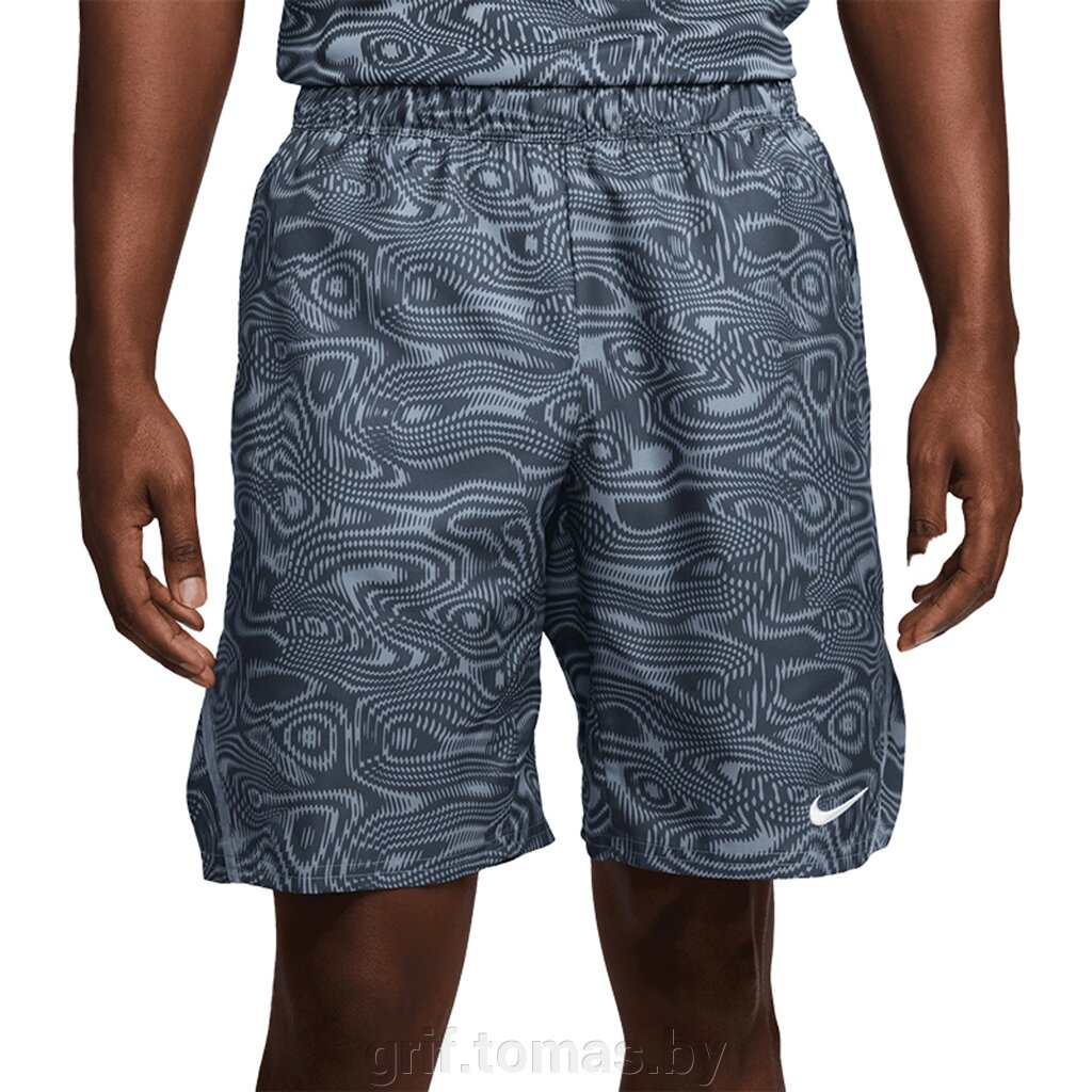 Шорты теннисные мужские Nike Court Dri-FIT Victory 9'' Printed Short (темно-синий) (арт. FD5388-493) от компании Интернет-магазин товаров для спорта и туризма ГРИФ-СПОРТ - фото 1