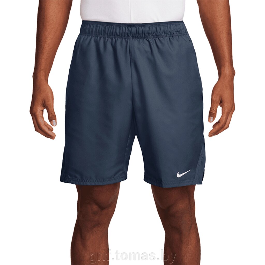 Шорты теннисные мужские Nike Court Dri-FIT Victory 9'' (темно-синий) (арт. FD5384-451) от компании Интернет-магазин товаров для спорта и туризма ГРИФ-СПОРТ - фото 1