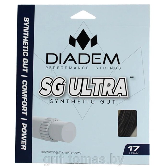 Струна теннисная Diadem SG Ultra Set 1.30/12.2 м (черный) (арт. S-SET-SYN-16-BLK) от компании Интернет-магазин товаров для спорта и туризма ГРИФ-СПОРТ - фото 1