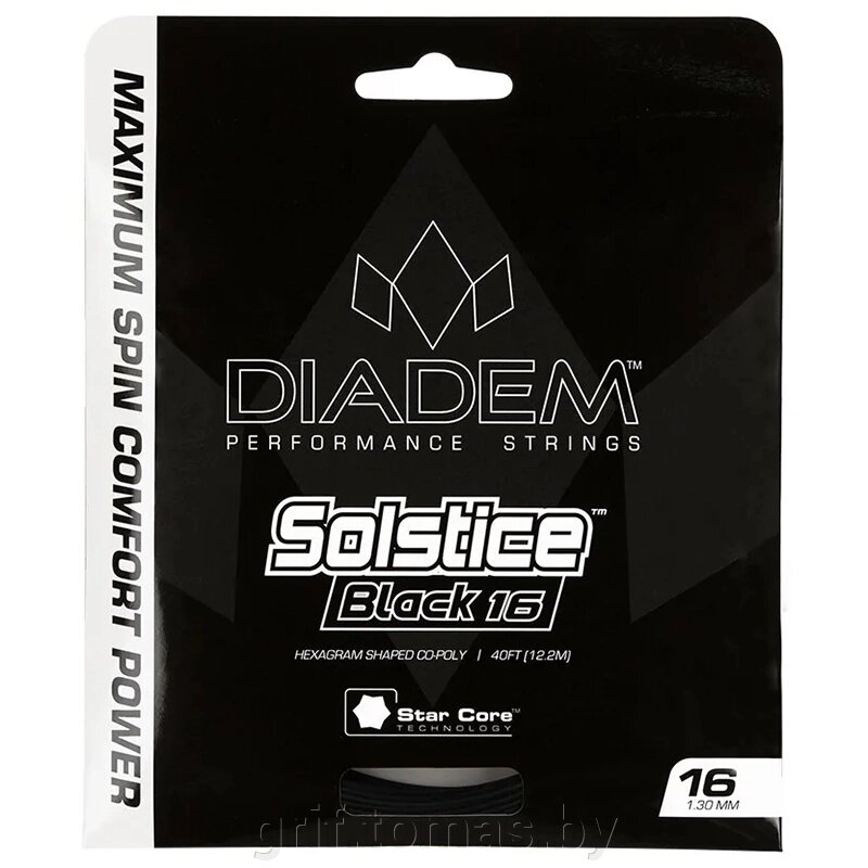 Струна теннисная Diadem Solstice Set 1.25/12.2 м (черный) (арт. S-SET-SOLBLK-16L-BL) от компании Интернет-магазин товаров для спорта и туризма ГРИФ-СПОРТ - фото 1