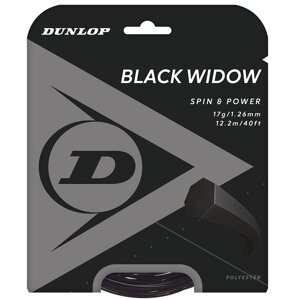 Струна теннисная Dunlop Black Widow 1.26/12.2 м (черный) (арт. 624850)