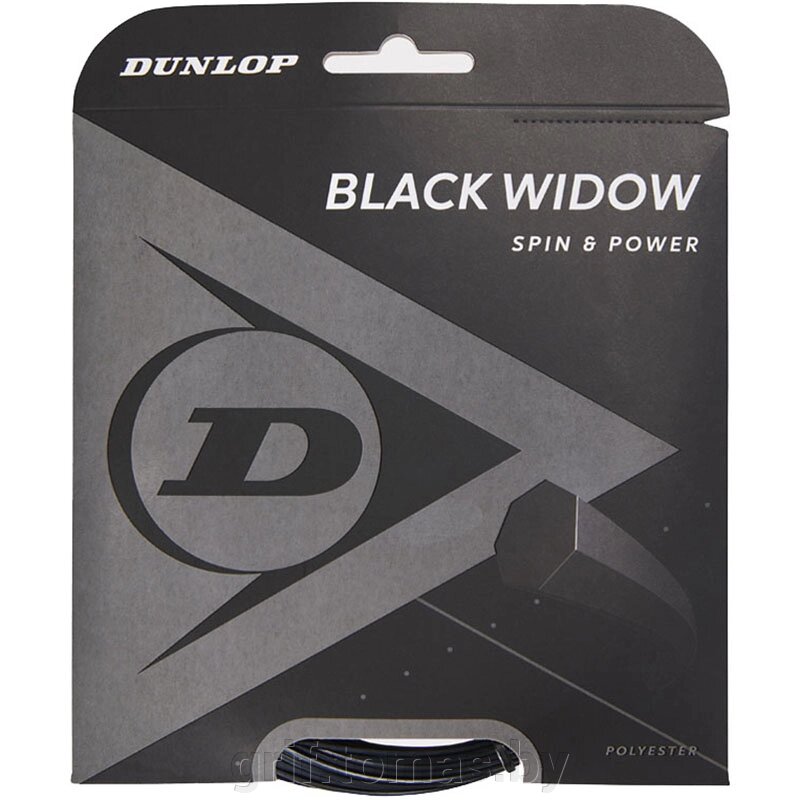 Струна теннисная Dunlop Black Widow 1.31/12.2 м (черный) (арт. 624849) от компании Интернет-магазин товаров для спорта и туризма ГРИФ-СПОРТ - фото 1