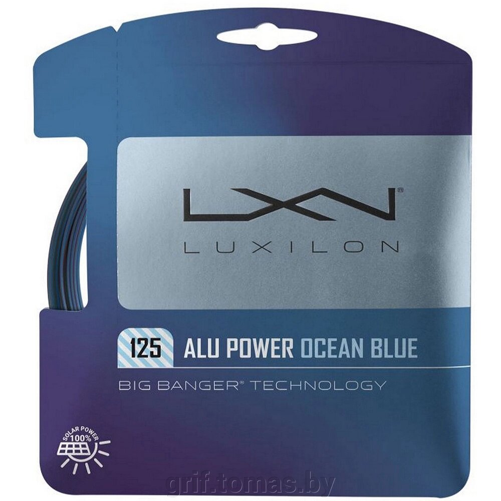 Струна теннисная Luxilon Alu Power 1.25/12.2 м (синий) (арт. WR8309501125) от компании Интернет-магазин товаров для спорта и туризма ГРИФ-СПОРТ - фото 1