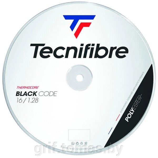 Струна теннисная Tecnifibre Black Code 1.24/200 м (черный) (арт. 04RBL124XB) от компании Интернет-магазин товаров для спорта и туризма ГРИФ-СПОРТ - фото 1