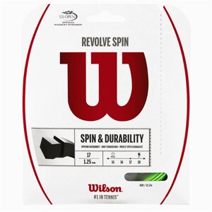 Струна теннисная Wilson Revolve Spin 17 1.25/12.2 м (зеленый) (арт. WRZ956900)