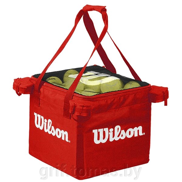 Сумка для мячей Wilson Teaching Cart (красный) (арт. WRZ541300) от компании Интернет-магазин товаров для спорта и туризма ГРИФ-СПОРТ - фото 1