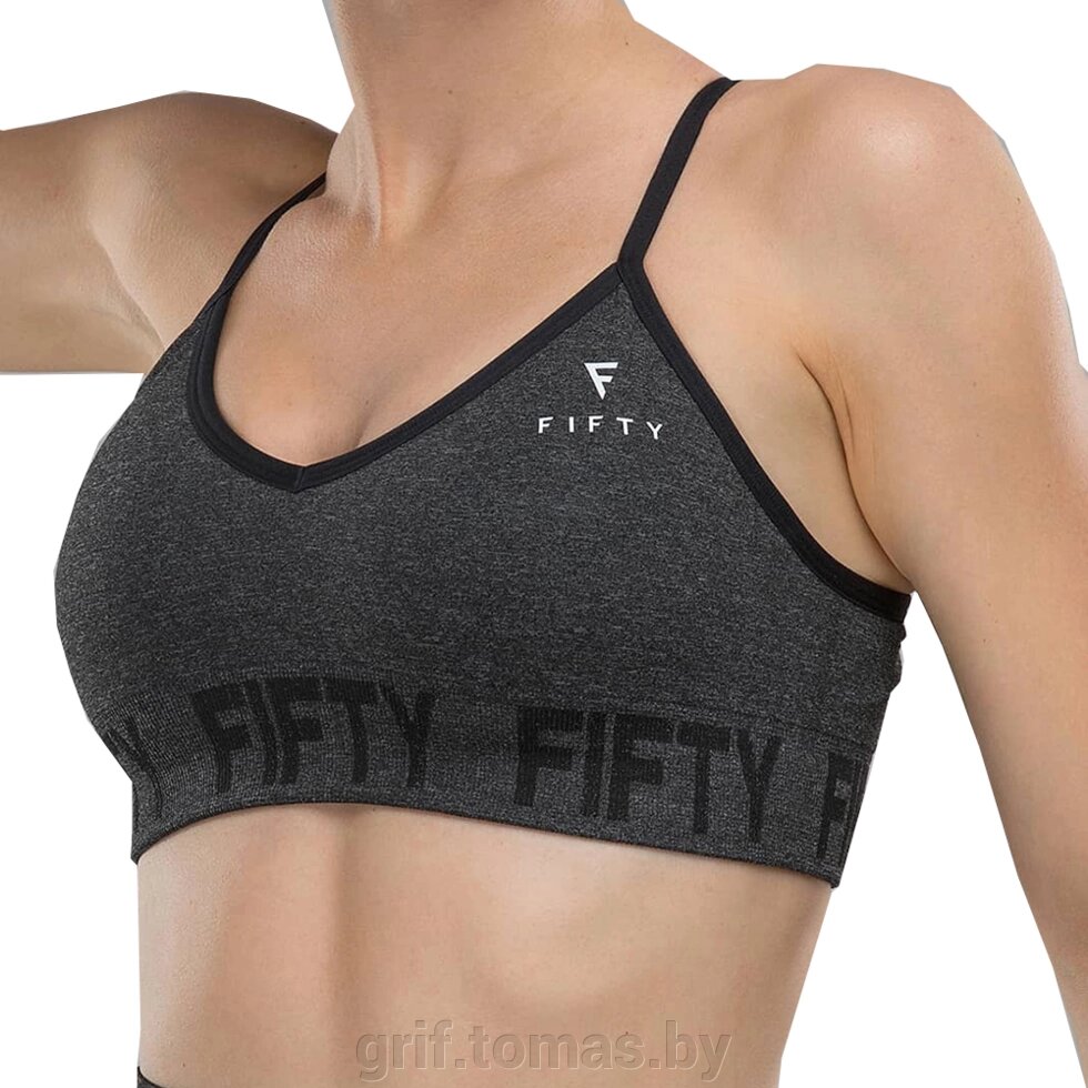 Топ спортивный женский Fifty Tune-Up (серый) (арт. FA-WB-0106-GRY) от компании Интернет-магазин товаров для спорта и туризма ГРИФ-СПОРТ - фото 1