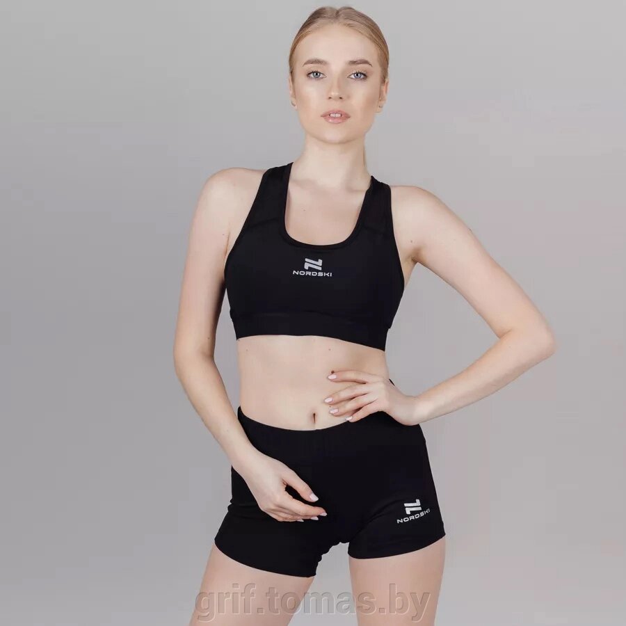 Топ спортивный женский Nordski Pro (черный) (арт. NSW439100) от компании Интернет-магазин товаров для спорта и туризма ГРИФ-СПОРТ - фото 1