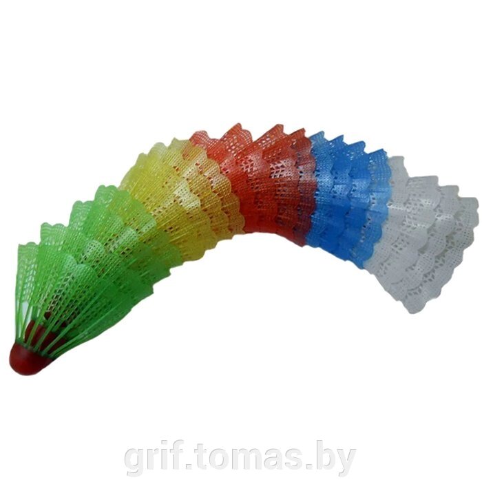 Волан пластиковый цветной (арт. 7104MY-92) от компании Интернет-магазин товаров для спорта и туризма ГРИФ-СПОРТ - фото 1