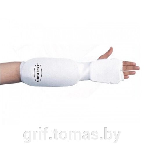 Защита руки для единоборств Vimpex Sport (белый) (арт. 2710) от компании Интернет-магазин товаров для спорта и туризма ГРИФ-СПОРТ - фото 1