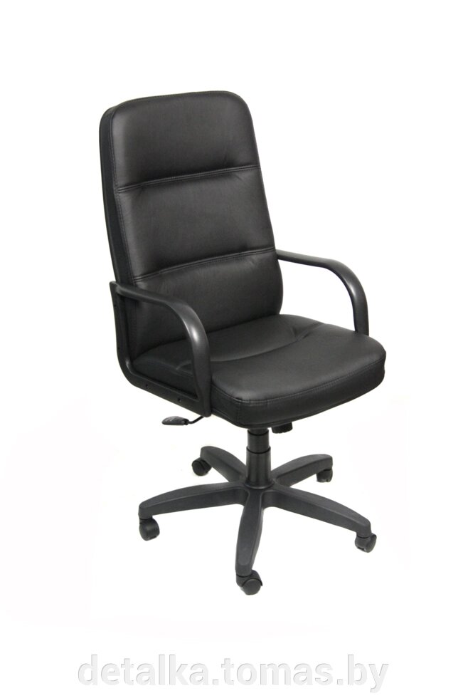 Кресло для руководителя Зенит Стандарт кожа Люкс (черный) от компании ИП Куницкий В.С. - фото 1
