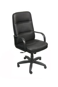 Кресло для руководителя Зенит Стандарт кожа Люкс (черный)