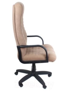 Кресло офисное Деловая обстановка Атлант Стандарт флок (микрофибра / коричневый)