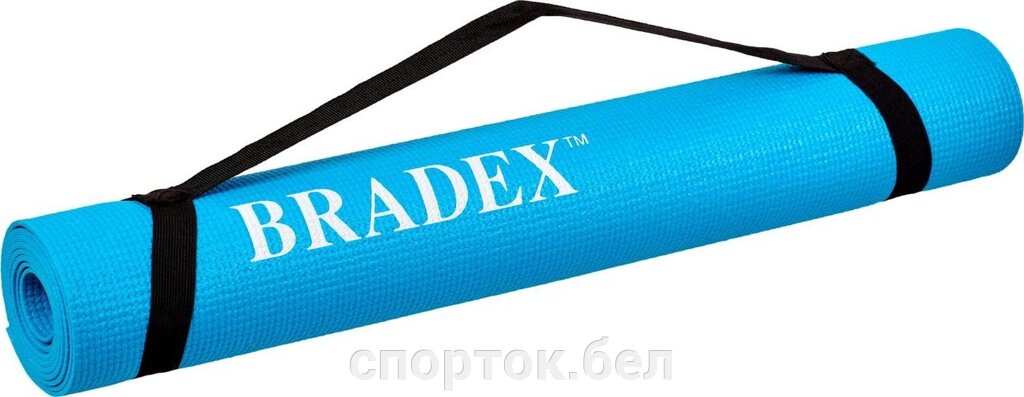 Коврик для йоги и фитнеса Bradex SF 0693, 173*61*0,3 см, бирюзовый с переноской от компании Интернет-магазин «SportОК» - фото 1