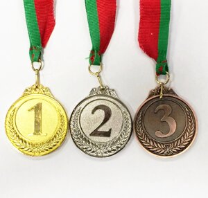 Медаль 6 см с ленточкой , арт. 5,2 RIM-6 (1,2,3 место) стоимость за 1 медаль