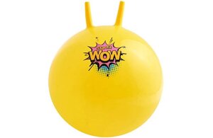 Мяч гимнастический с рожками STARFIT 55 см, 650 гр, антивзрыв, желтый , GB-411-Y