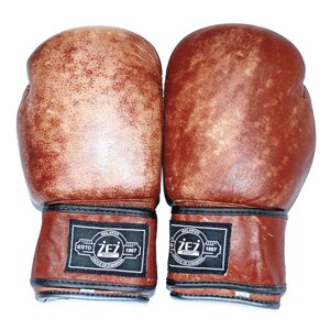 Перчатки боксёрские из натуральной кожи , винтажный дизайн 10 унций , Vintage-10-OZ