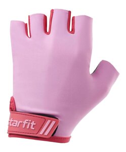 Перчатки для фитнеса STARFIT  SU-112, р-р S , нежно-розовый