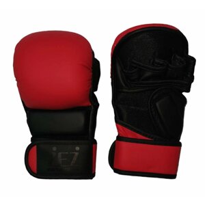 Перчатки для ММА и рукопашного боя , красно-черные ZBZ-БЧ