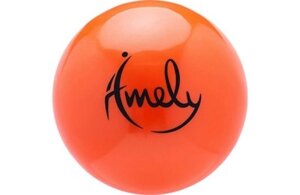 Мяч для художественной гимнастики Amely (15 см, 280 гр), Оранжевый, AGB-301-15-OR