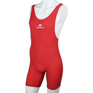 Трико борцовское BoyBo одностороннее красное BT75, 2XL
