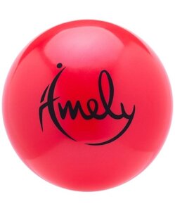 Мяч для художественной гимнастики Amely (15 см, 280 гр), Красный, AGB-301-15-Y