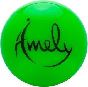Мяч для художественной гимнастики Amely (15 см, 280 гр), Зеленый, AGB-301-15-Y