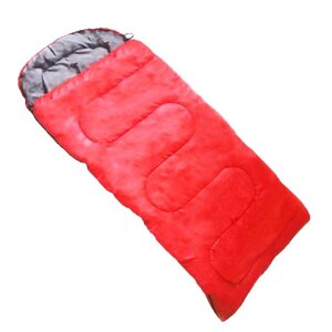 Спальный мешок-одеяло +15-25 С , 180+30 / 72 , LX-AT Красный