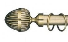 Карниз кованый рифленый 25 мм труба 2м