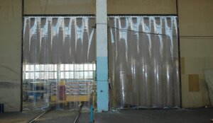 Лента ПВХ для штор энергосберегающих морозоустойчивая, 300*3мм тип С. Термошторы