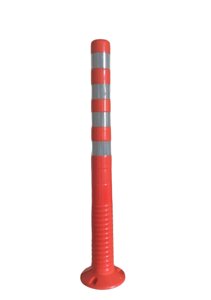 ССД-1000 ТПУ оранжевый столбик гибкий 1000мм с комплектом крепежа ГОСТ 32843-2014 Ustun (Эластичный)