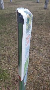 Столбики заборные малые металлические высота 1,5 м (комплект 5 шт) (Зеленый)