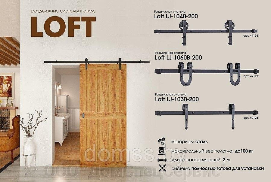 Лофт система для раздвижных дверей становится популярнее с каждым днем!