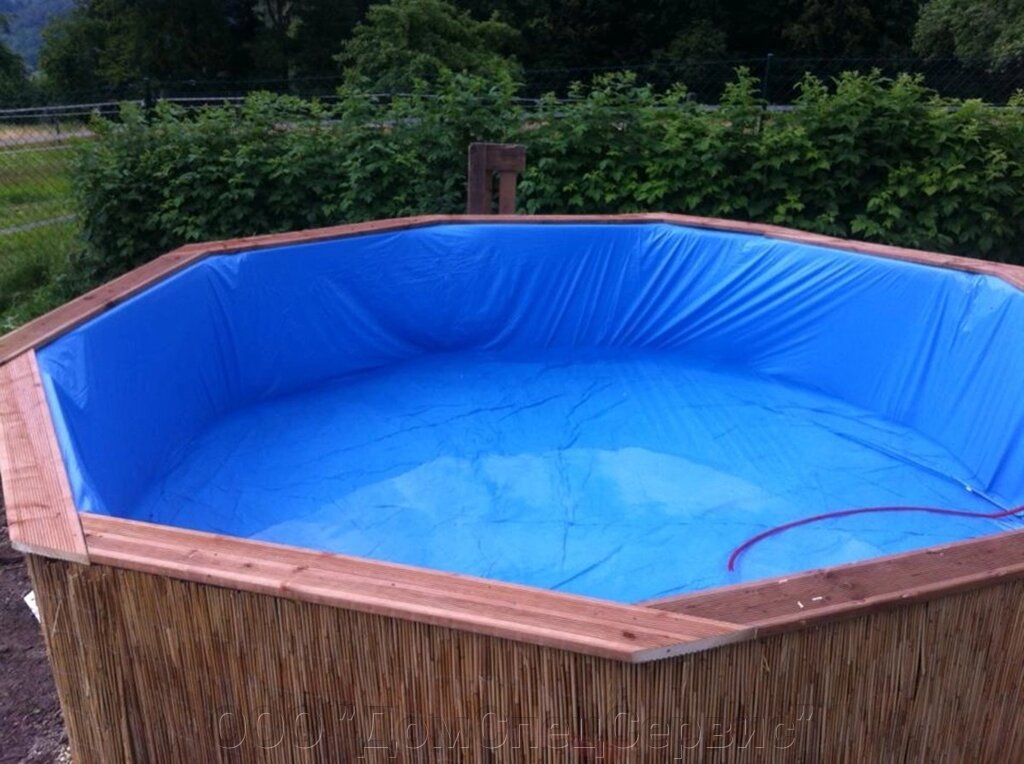 Пленка для бассейнов "Лагуна" 8*10 толщ 0,5мм цвет: 1 сторона - голубой, 2 сторона - черный ##от компании## ООО "ДомСпецСервис" - ##фото## 1