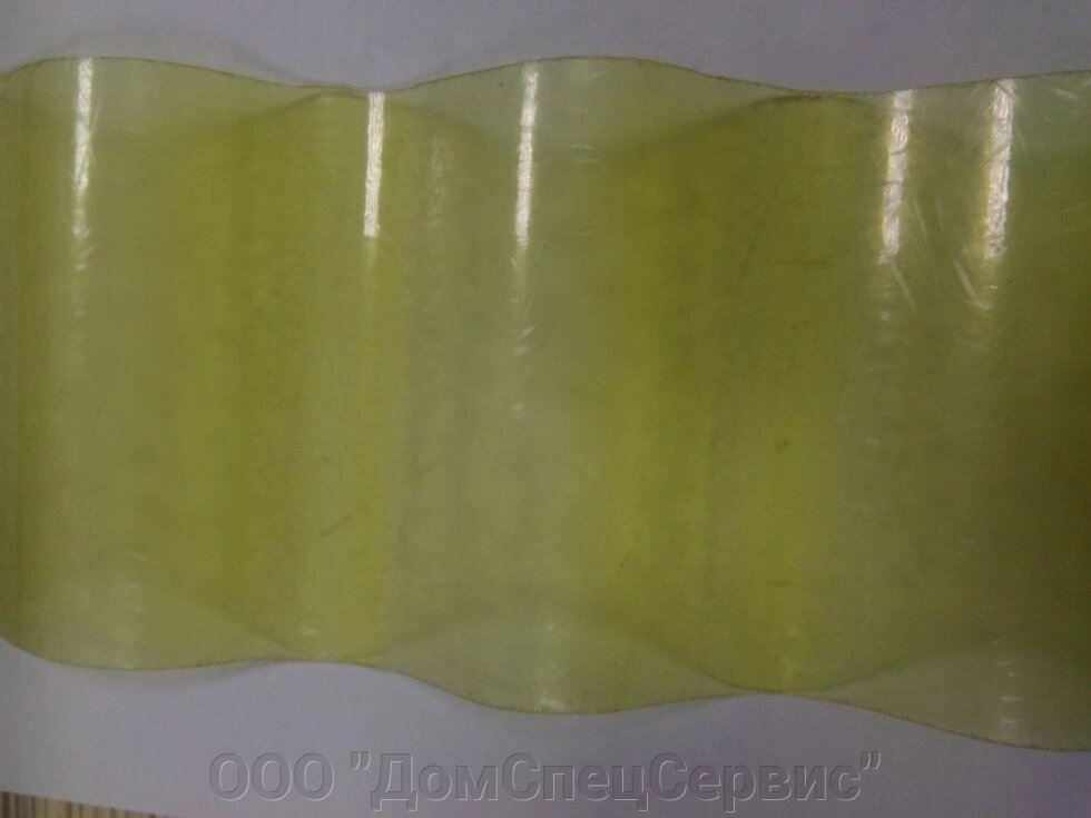 Полиэстер, армированный стекловолокном 2,5м волновой желтый от компании ООО "ДомСпецСервис" - фото 1